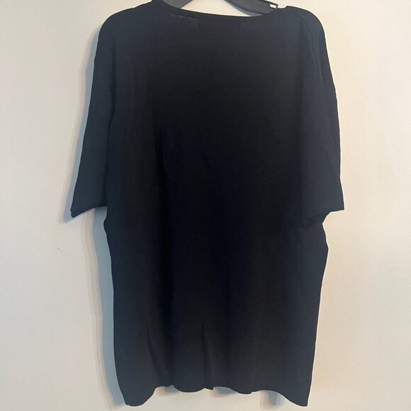 Black & White Sparkly sweater, 3/4 Sleeves,  M - Picture 2 of 4